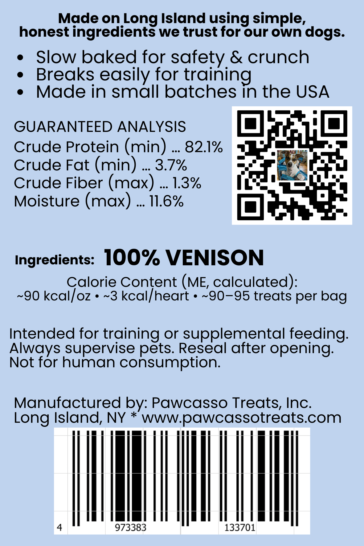 Venison CRACKers Dog Treats