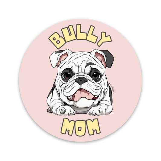 English Bulldog Dog Mom Vinyl Sticker