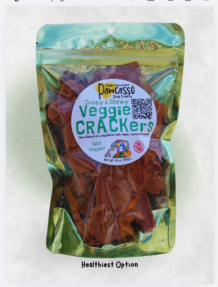 Crispy Veggie CRACKers Dog Treats