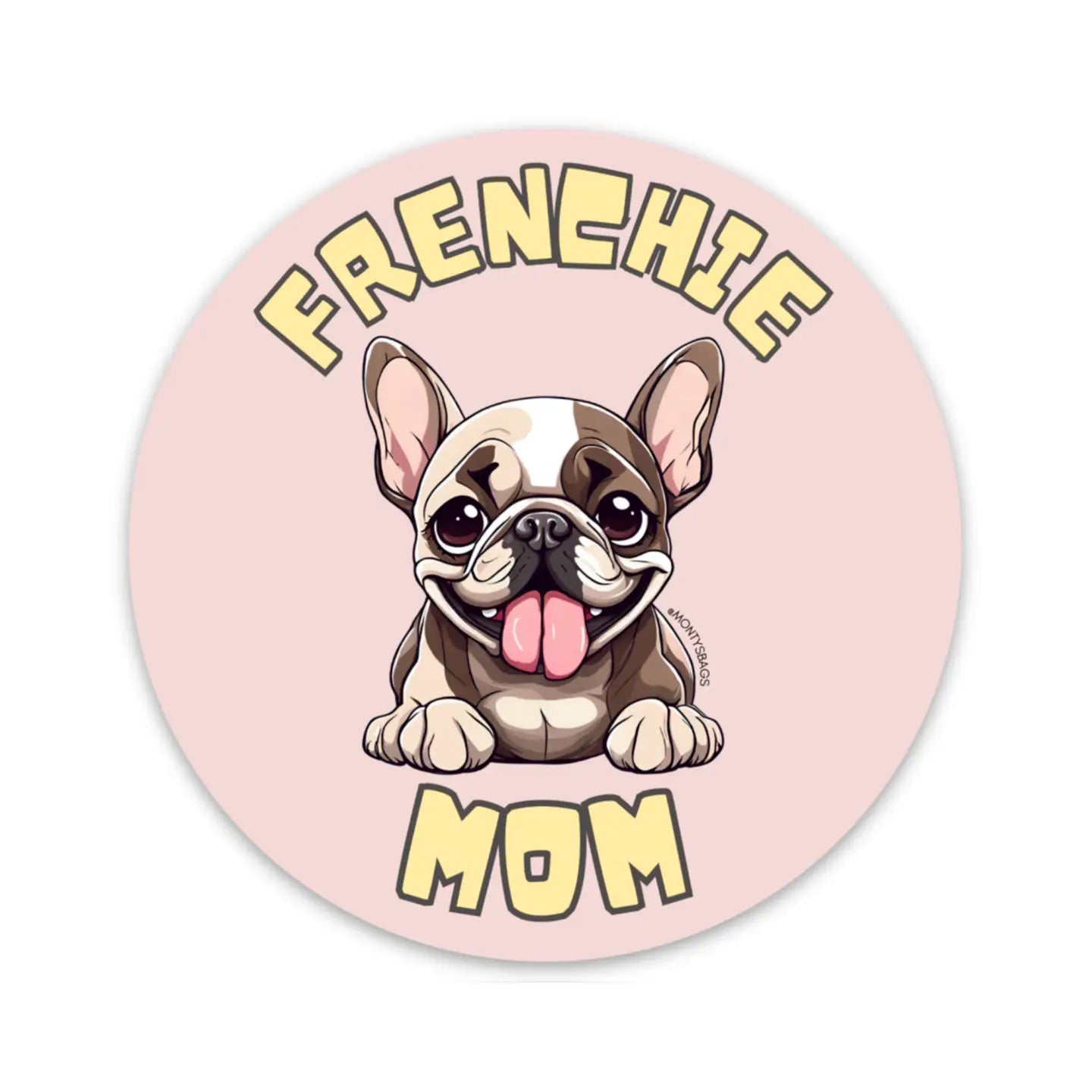 French Bulldog Dog Mom Vinyl Sticker